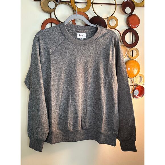 Unsure Tops - FEAT brand 3x FlowTech Roam Crewneck Heather Grey Sweatshirt Unisex Pullover NWT
